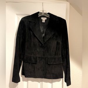 Suede black blazer by BEBE size M